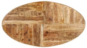 Tavolo da pranzo 160x90x75cm in legno massello di mango grezzo