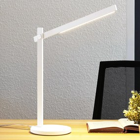 Lindby Lampada da scrivania a LED Loretta, altezza 43 cm, bianco, CCT