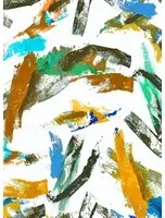 Jannelli & Volpi Wandbild Jack - Orange Green Panel 3