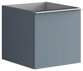 Struttura semi colonna da bagno Pixel2 cassetti laccato opaco indaco L 40 x H 40 x P 45.5 cm