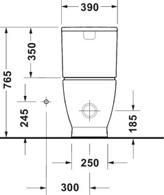 Duravit 20600900002 - WC monoblocco D-CODE ceramica/bianco lucido