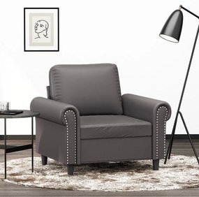 Poltrona Grigia 60 Cm İn Similpelle /