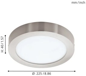 Eglo 96677 - Plafoniera LED RGBW dimmerabile FUEVA-C LED/15,6W/230V BT