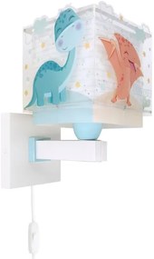 Dalber 63459 - Lampada da parete per bambini BABY DINOS 1xE27/15W/230V multicolore