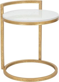 Tavolino rotondo con piano in marmo ø 40,5 cm Round Marble – Mauro Ferretti