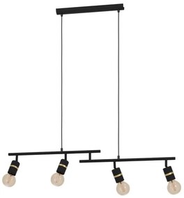 Eglo 900177 - Lampadario a sospensione con filo LURONE 4xE27/10W/230V