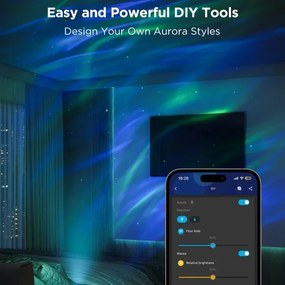 Govee - Proiettore di luce LED RGBW Galaxy Pro Wi-Fi Materia