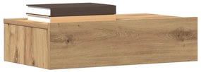 Comodino Rovere Artigianale 60x35 Cm İn Legno Multistrato /