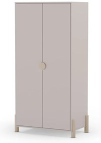 Armadio per bambini crema in legno di pino 93x180 cm Enola - Marckeric