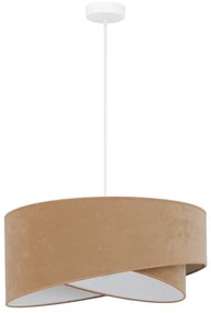 Brilagi - Lampadario LED a sospensione con filo LYRA 1xE27/15W/230V marrone/bianco