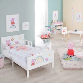 Letto bianco per bambini 70x140 cm Peppa Pig - Roba