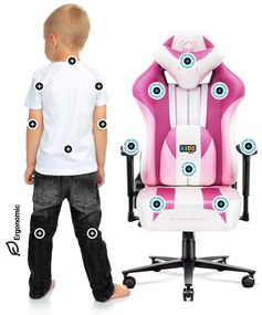 Sedia Da Gaming Diablo X-Player 2.0 In Materiale Kids Size: Marshmallow Pink