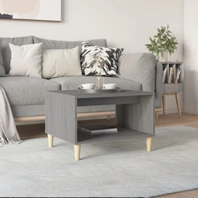 Tavolino da salotto grigio sonoma 60x50x40 cm legno multistrato