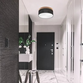 Brilagi - LED Plafoniera BELLADONNA 2xE27/15W/230V nero/quercia