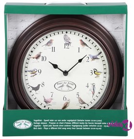Esschert Design Orologio con Suoni di Uccelli
