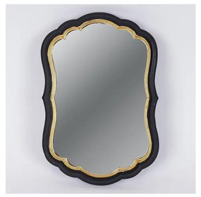 Specchio da parete 34,5x23,2 cm nero/oro
