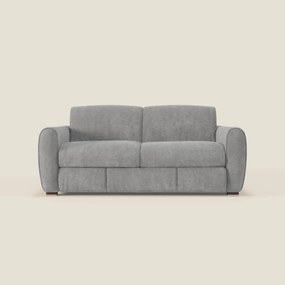 Kaleo Divano letto moderno con materasso H17 cm - in raffinato tessuto impermeabile T26 grigio