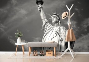 Carta da parati – Statua della Libertà in bianco e nero