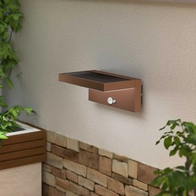 Applique LED Solare Minimal Corten con Sensore di Movimento Colore  Bianco Naturale 4.000K