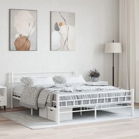 Giroletto Bianco İn Metallo 160x200 Cm /