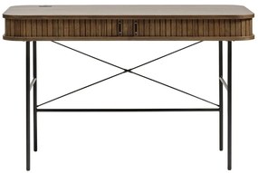 Tavolo da lavoro in rovere 60x120 cm Nola - Unique Furniture