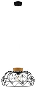 Lampadario Moderno Padstow nero E27 Ø45.5cm EGLO