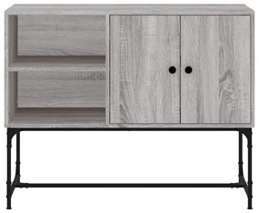 Credenza grigio sonoma 100x40x79,5 cm in legno multistrato