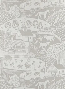 Tapete Gable von Farrow & Ball - Purbeck Stone/ Strong White