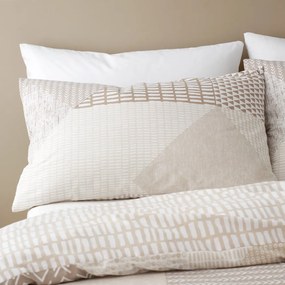 Biancheria da letto beige per letto matrimoniale 200x200 cm Larsson Geo - Catherine Lansfield