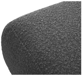 Sgabello grigio scuro in tessuto bouclé Molino - Micadoni Home