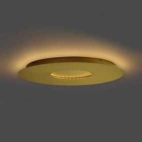 Plafoniera moderna oro 60cm incl. LED dimmerabile a 3 livelli - Morning
