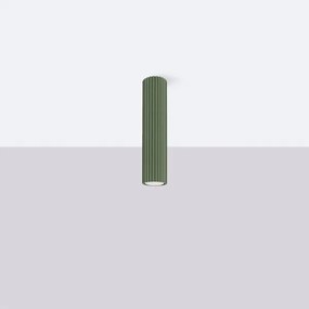 Sollux SL.1608 - Faretto KARBON 1xGU10/10W/230V 30 cm verde