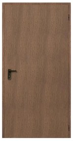 Porta per cantina battente T6A noce L 70 x H 205 cm reversibile