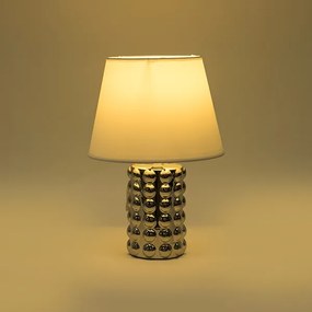 Lampada da tavolo 1xE14/40W/230V bianco/cromo lucido