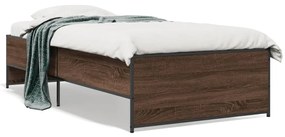 Giroletto Rovere Marrone 90x190 Cm Legno Multistrato E Metallo /