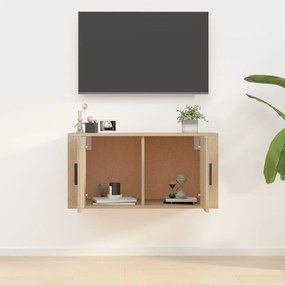 Mobile Porta TV a Parete rovere sonoma 80x34,5x40 cm