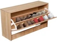 Mobile Mobiletto Scarpiera Salvaspazio Oak Dimensioni 90.5x46x12.5 cm