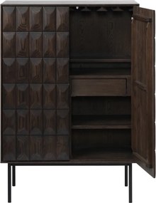Mobile marrone scuro 90x130 cm Latina - Unique Furniture