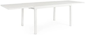 Tavolo allungabile PELAGIUS in alluminio bianco 135&#215;90 cm &#8211; 270&#215;90 cm