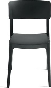 Sedia impilabile da giardino in polipropilene - FRA Antracite 2 pezzi