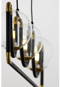 Jupiter 1990 - Lampadario a sospensione con filo HANZA 3xG9/10W/230V nero/oro