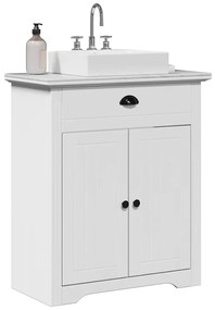Mobile Lavabo Da Bagno Bodo Bianco 70x35x80 Cm /