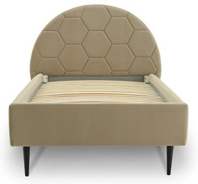Letto per bambini beige con contenitore 90x200 cm Mercury - Scandic