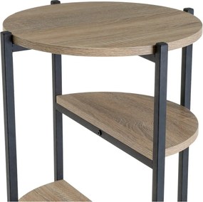 Scaffale nero effetto rovere naturale 40x110 cm - Casa Selección