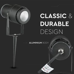 Lampada LED da esterno LED/12W/100-240V IP65 nero - vetro verde