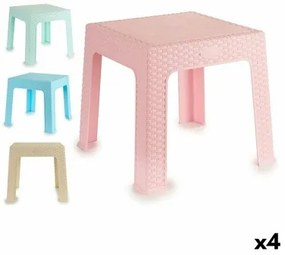 Tavolo per Bambini Rattan Plastica 47 x 42 x 47 cm (4 Unità)