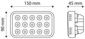 Lampada da lavoro LED EPISTAR LED/45W/10-30V IP67 6000K