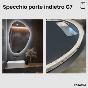Specchio asimmetrico con luce LED G7