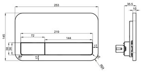 Villeroy & Boch 92249068 - Pulsante di scarico VICONNECT bianco