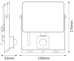 Osram - Proiettore LED con sensore FLOODLIGHT LED/30W/230V 3000K IP65